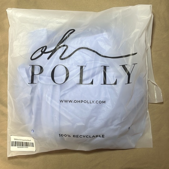 Oh Polly Halterneck Cut-Out Mini Dress Periwinkle Blue - Picture 10 of 11
